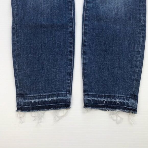 J.Crew Toothpick Skinny Fray Hem Blue Jeans size 25 - Picture 8 of 12